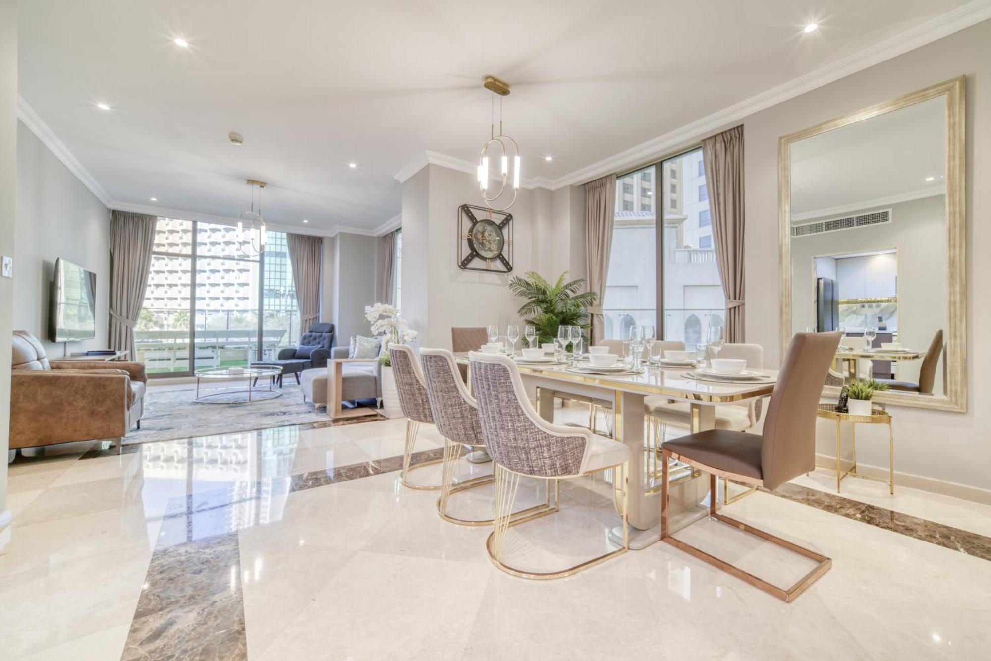 New! Sea View Luxurious 4 Bedroom Duplex Dubai Eksteriør billede